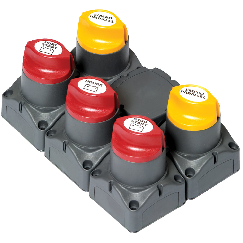 BEP Battery Distribution Cluster f/Twin Outboard Engines w/Three Battery Banks w/Motorized