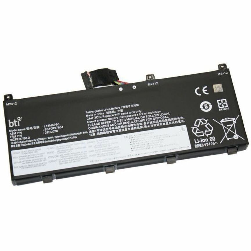 BTI 02DL028-BTI 11.25V 90WHR LI-ION BATTERY 02DL028, 02DL029, 5B10W13901, 5B10W13902,