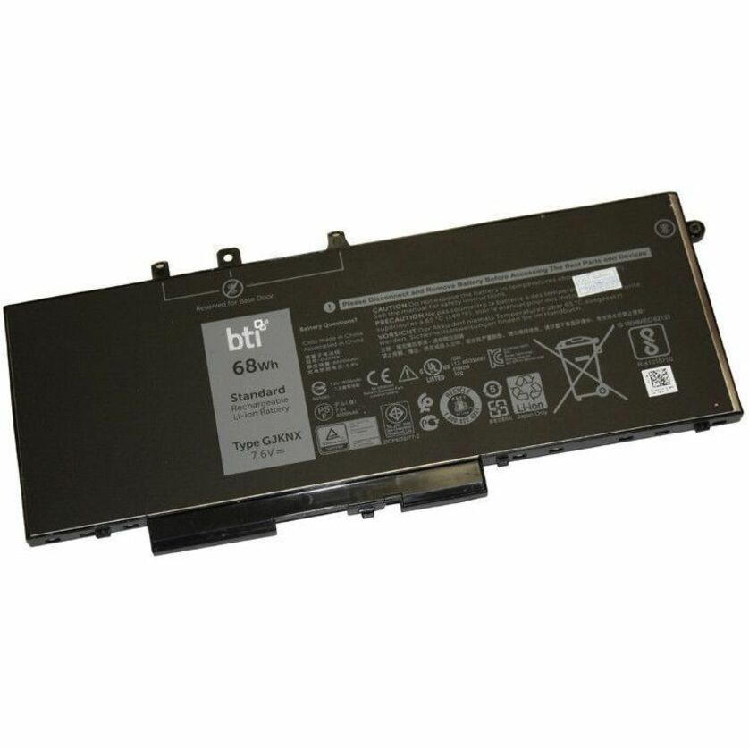BTI 451-BBZG-BTI 7.6V 68WHR LI-ION BATTERY 0DY9NT, 451-BBZG, FPT1C, 0GD1JP, 451-BZT,