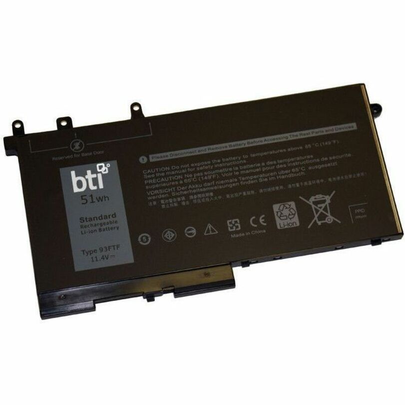 BTI 451-BBZT-BTI 11.4V 51WHR LI-ION BATTERY 083XPC, 4YFVG, DJWGP, 093FTF, 83XPC, 451-BBZT,