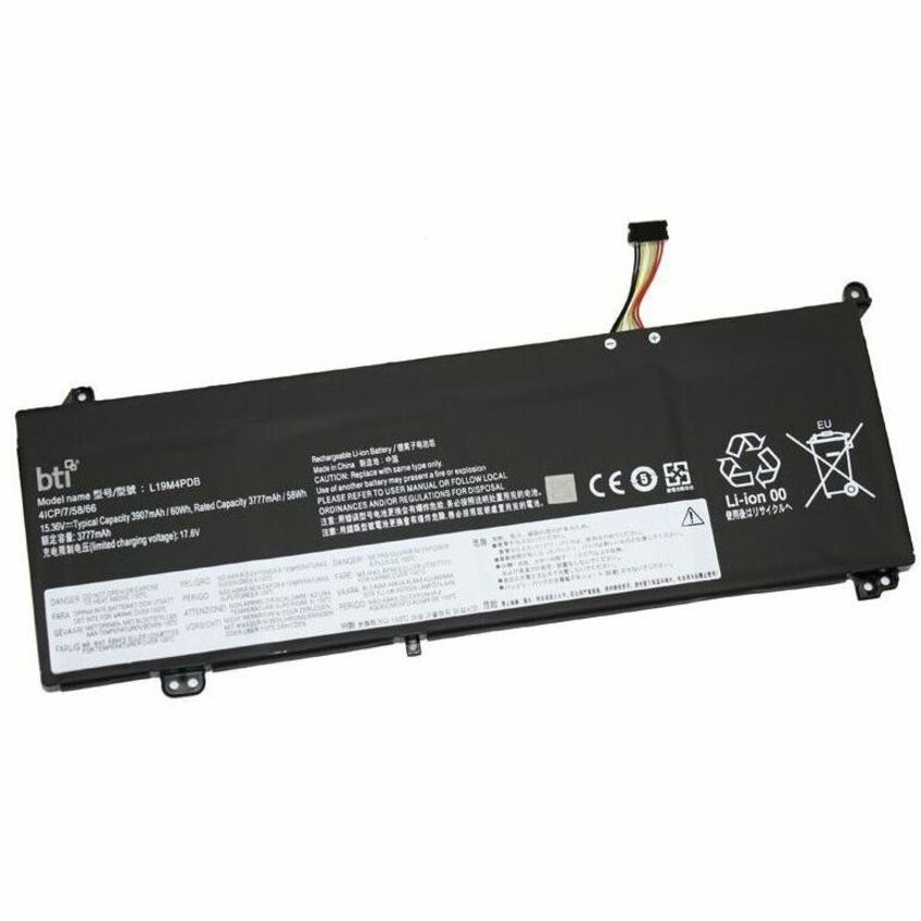 BTI L19C4PDB-BTI 15.44V 58WHR LI-ION BATTERY 5B10Z21201, 5B10Z21209, 5B11C22842, L19C4PDB,