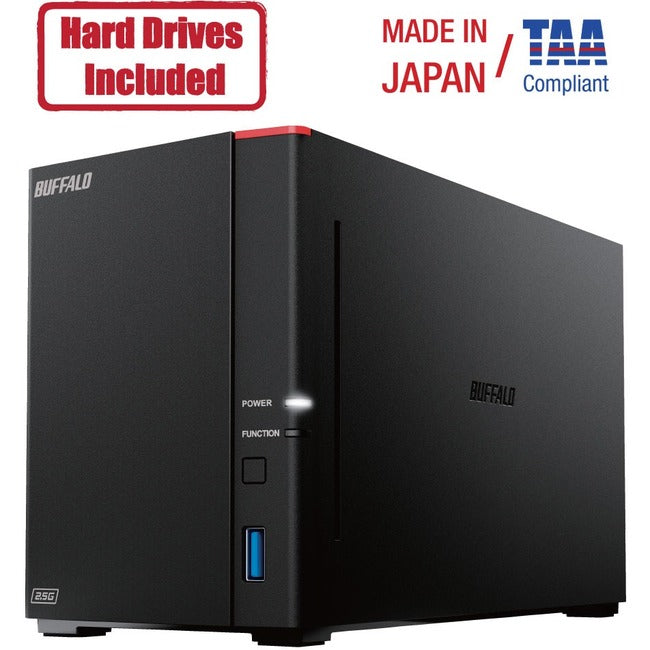 BUFFALO LinkStation 720 2-Bay 16TB Personal Cloud NAS Storage Hard Drives Included LS720D1602