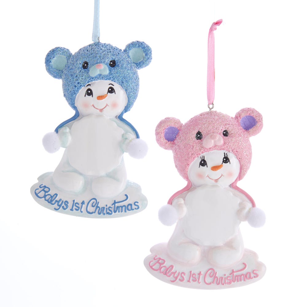 Baby's 1st Christmas Snow Bear - Pink