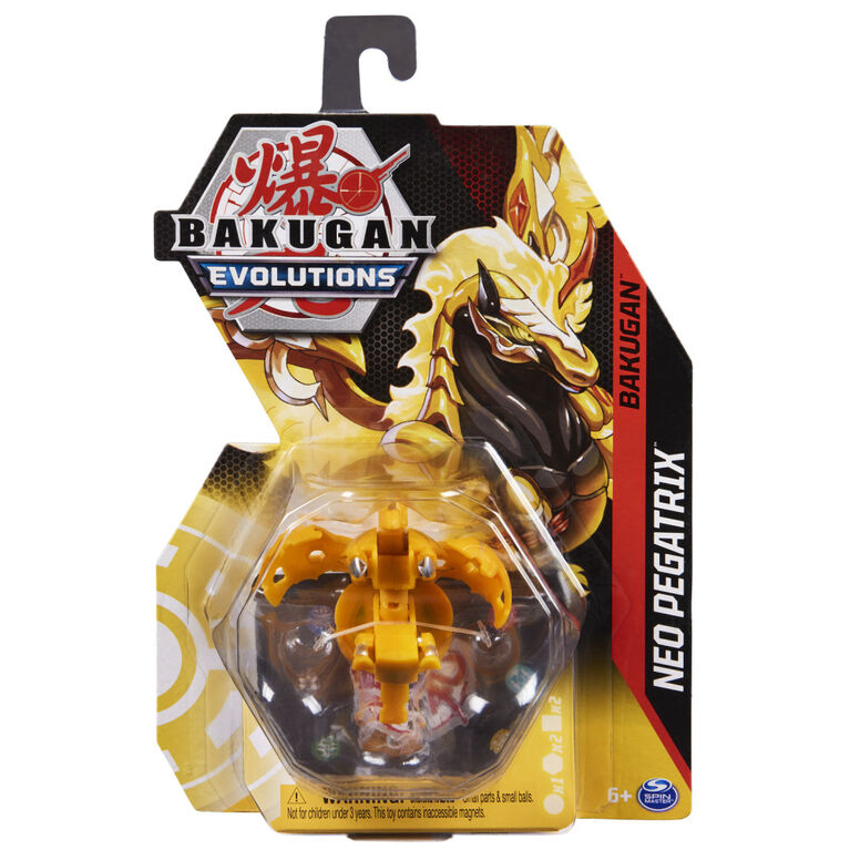 Bakugan Evolutions 2-inch-Tall Collectible Action Figure and Trading Card - Neo Pegatrix