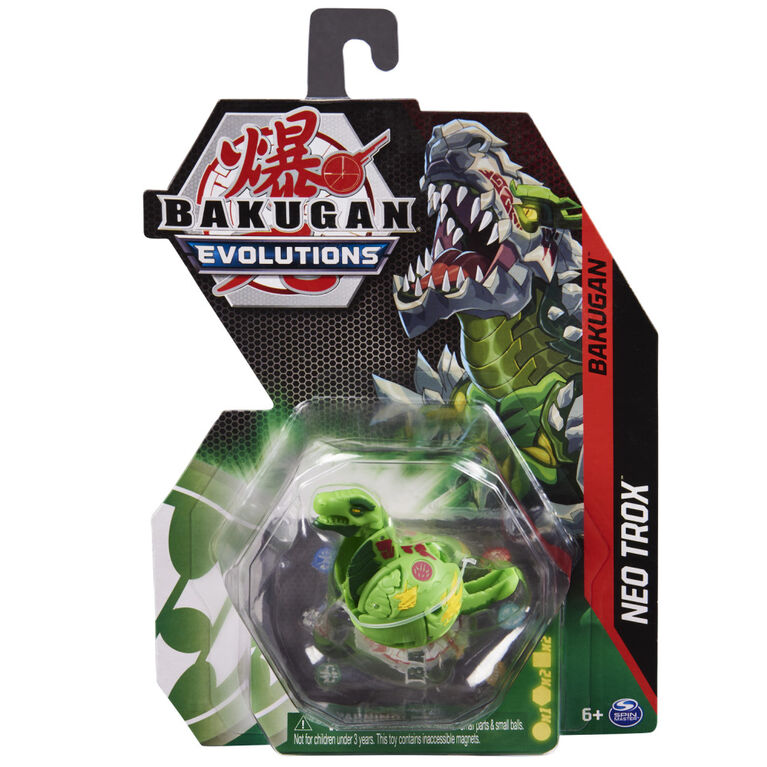 Bakugan Evolutions 2-inch-Tall Collectible Action Figure and Trading Card - Neo Trox