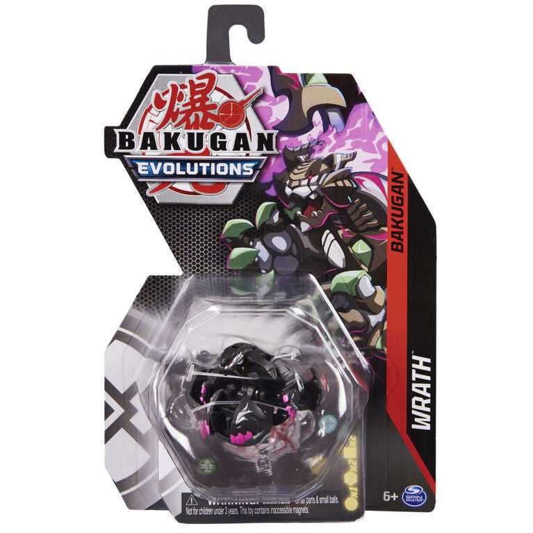 Bakugan Evolutions 2-inch-Tall Collectible Action Figure and Trading Card - Wrath