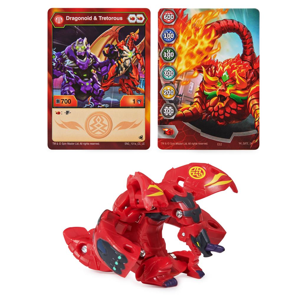 Bakugan Legends Dragonoid X Tretorous 2-inch-Tall Collectible Action Figure and Trading Cards
