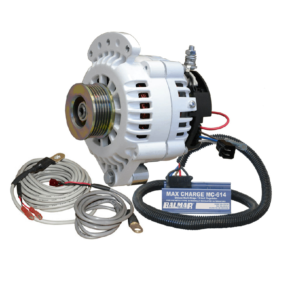 Balmar 621 Series 120A Kit w/MC-618 Regulator, T-Sensor, K6 Pulley, Single Foot &