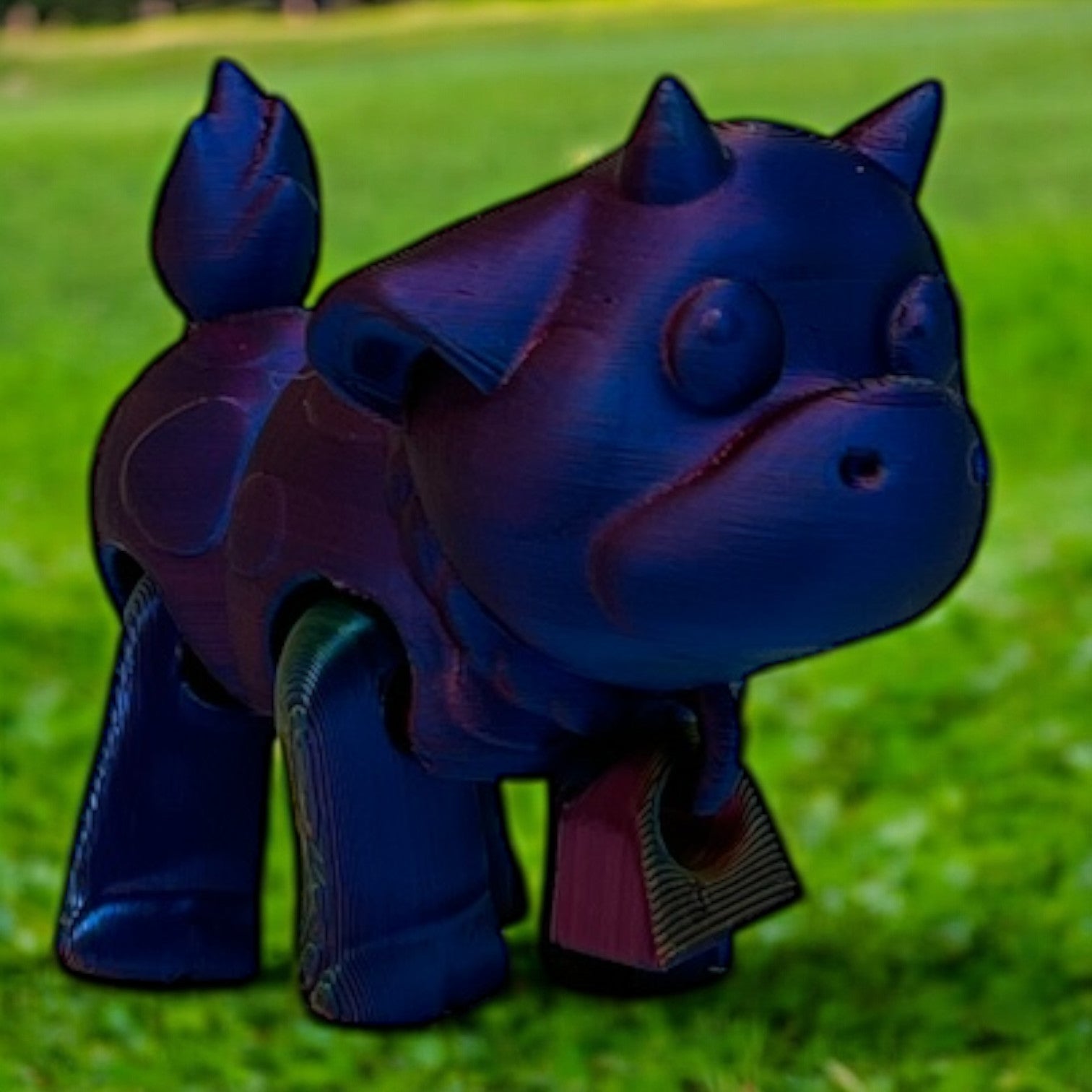 Barnyard Cow - Metallic Rainbow Color