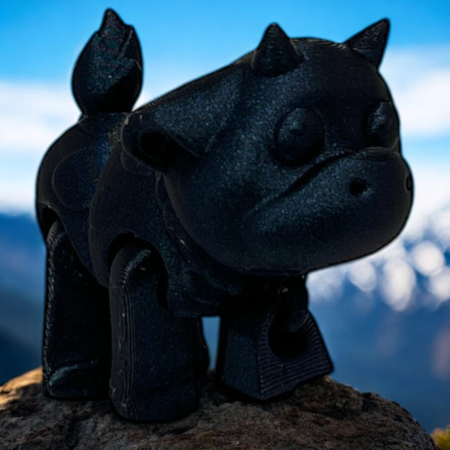 Barnyard Cow - Midnight Blue Color