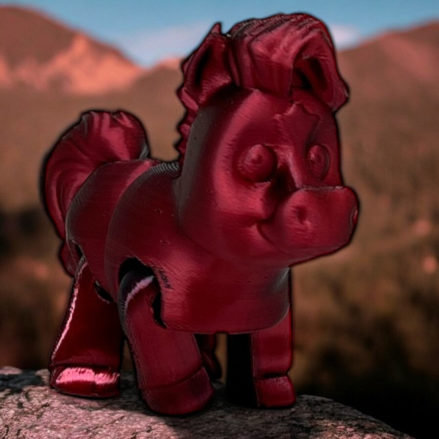 Barnyard Horse- Magenta Color