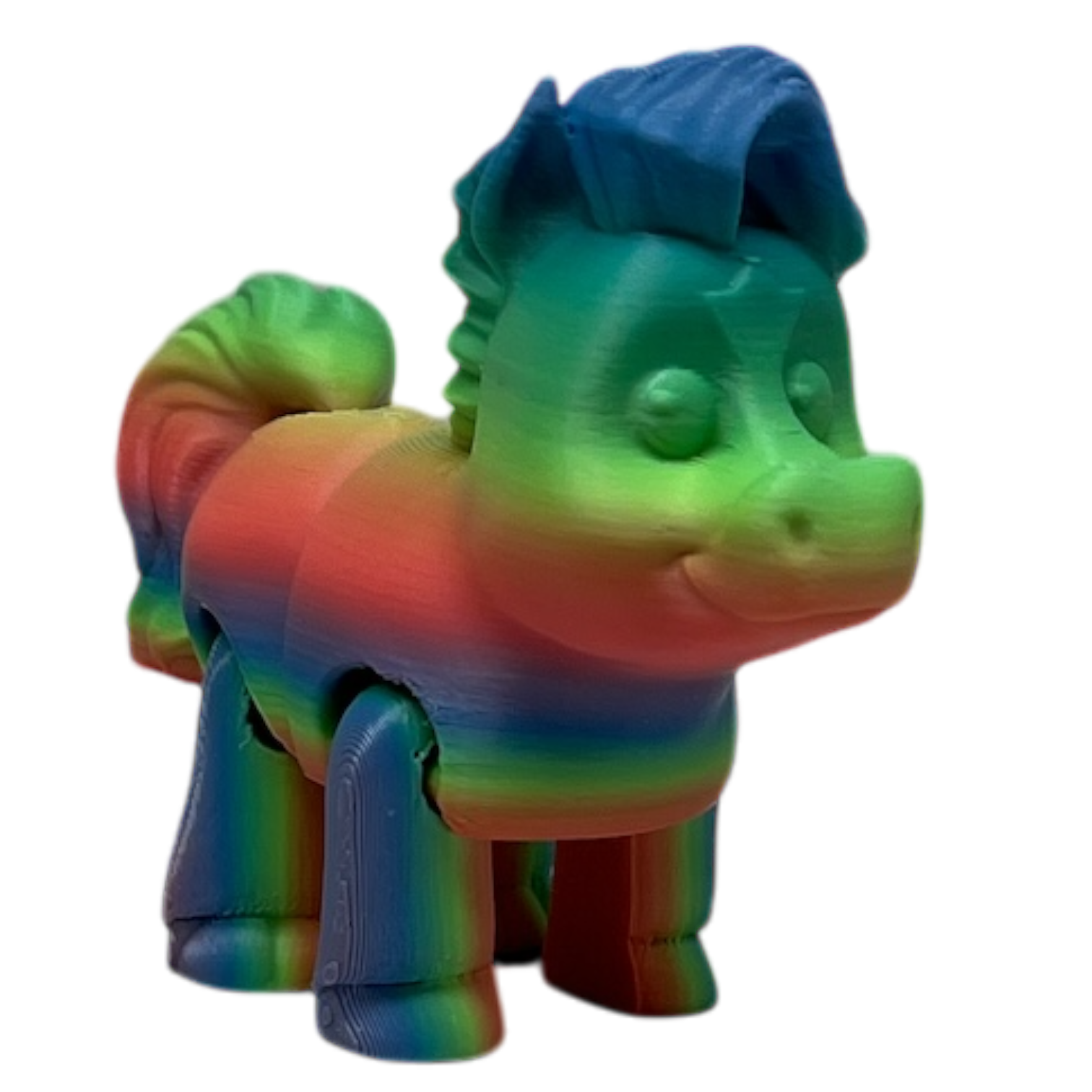 Barnyard Horse- Pastel Rainbow