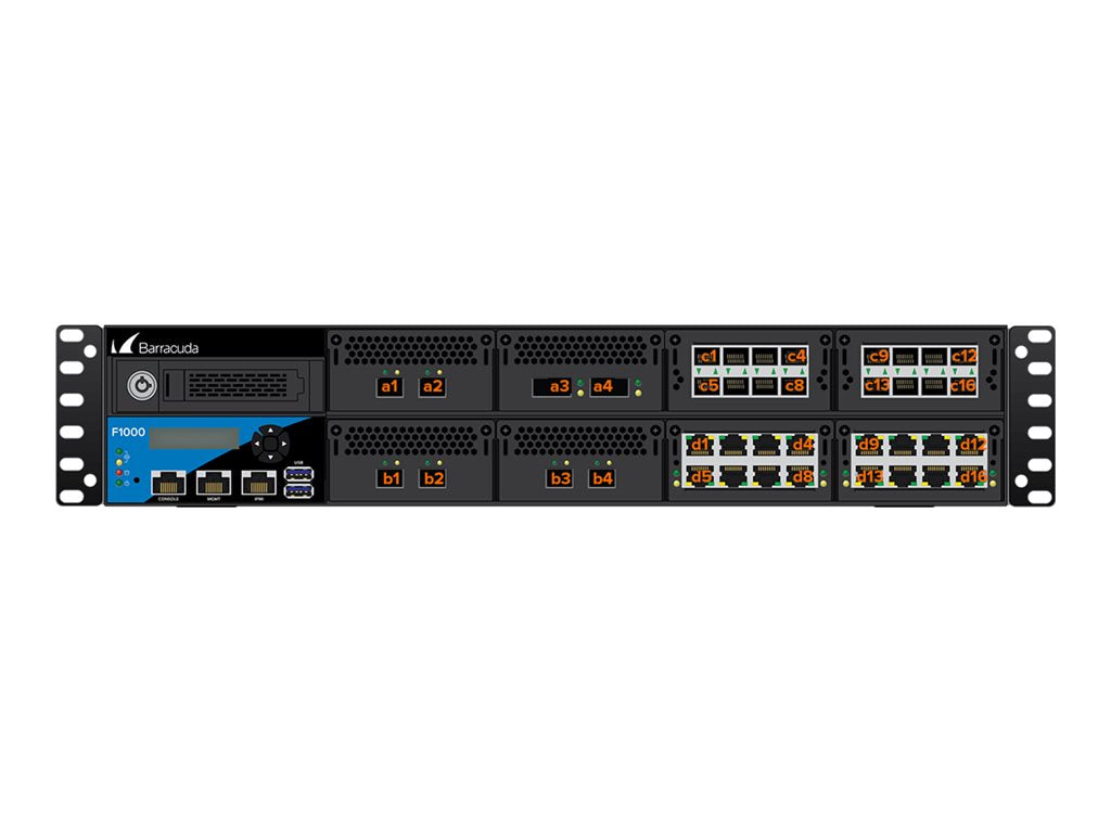 Barracuda CloudGen Firewall F-Series F1000B model CFEQ - Firewall - 10GbE, 40GbE - 2U - demo conversion - rack-mountable