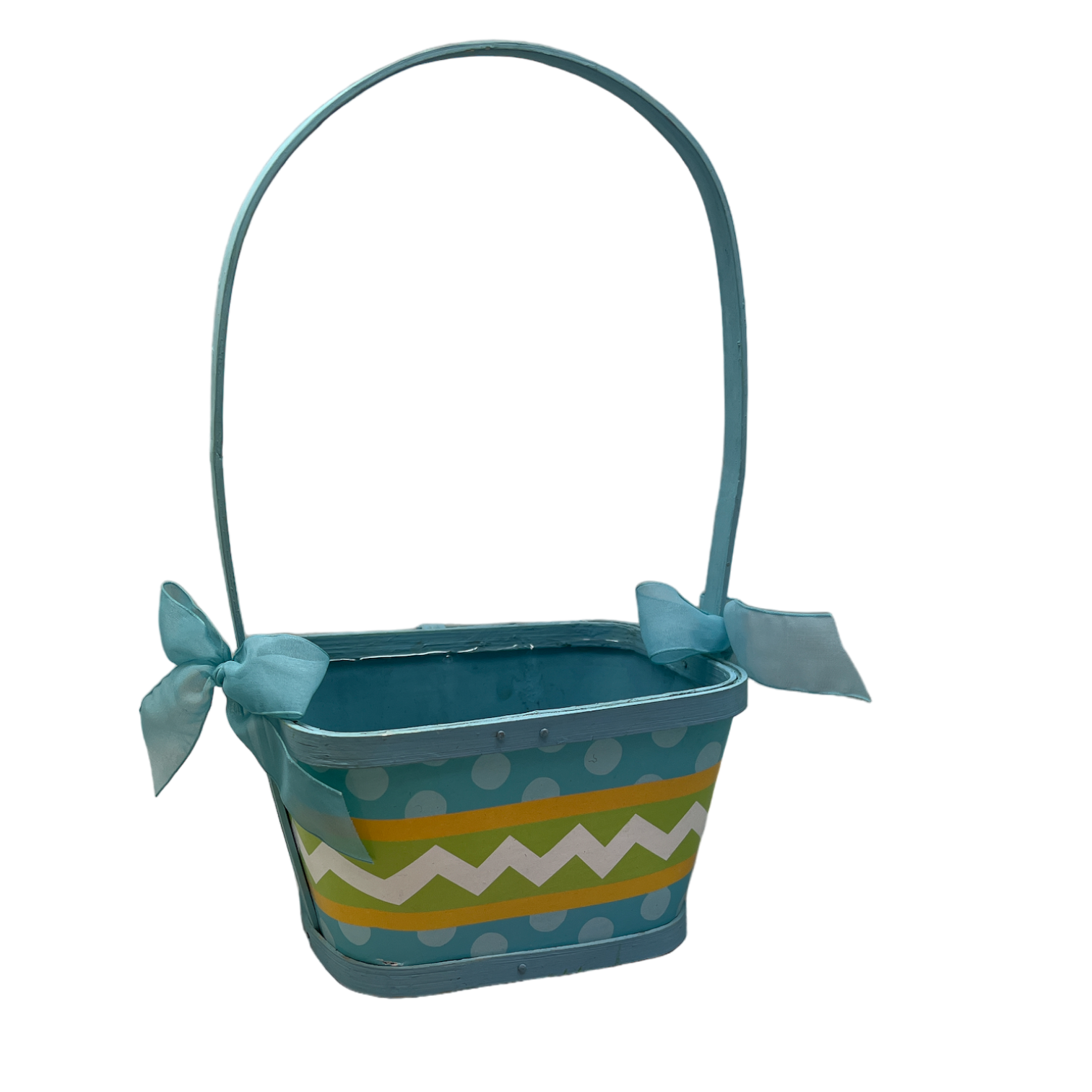 Basket Chevron/Dots Blue - Blue