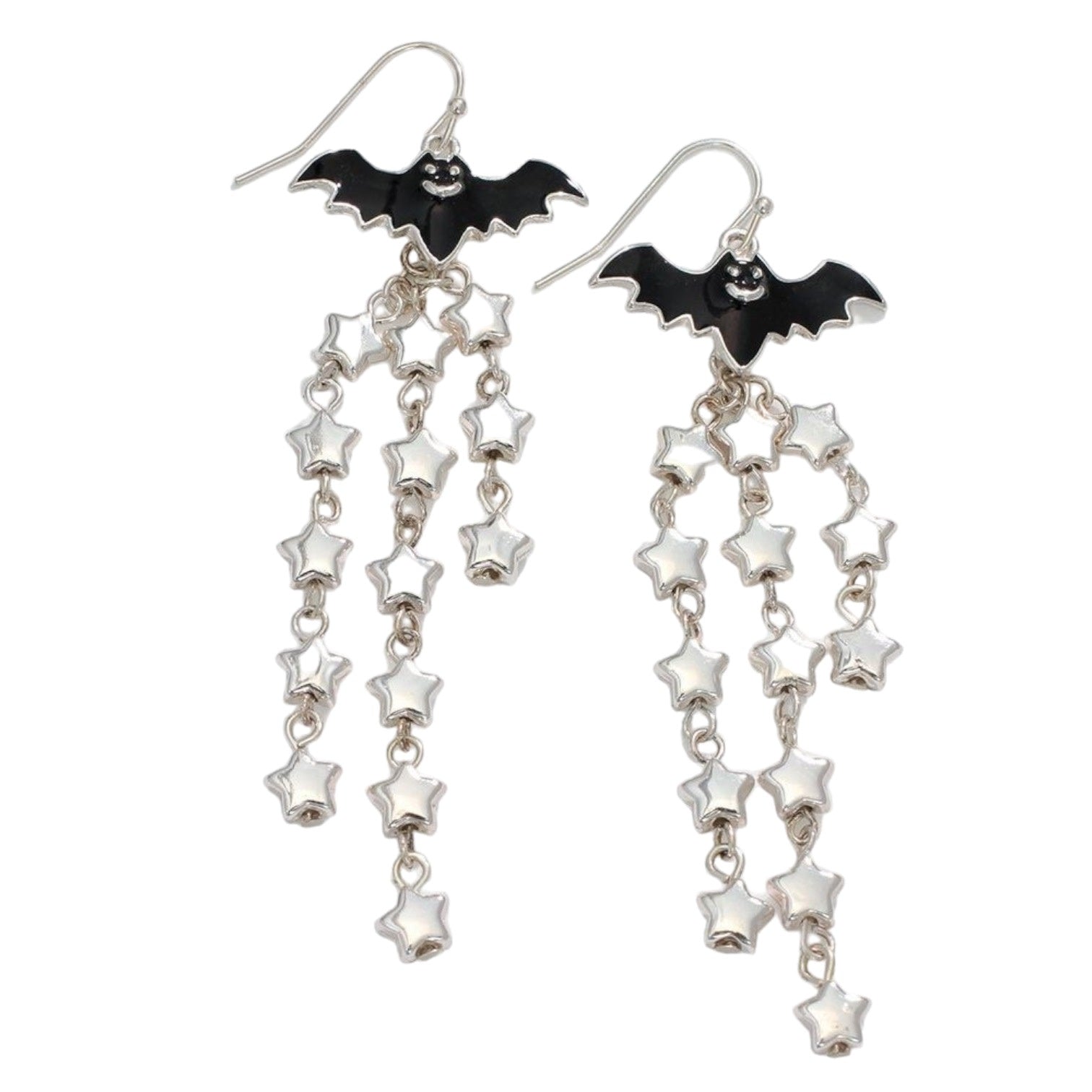 Bat with Star Dangle - Earrings