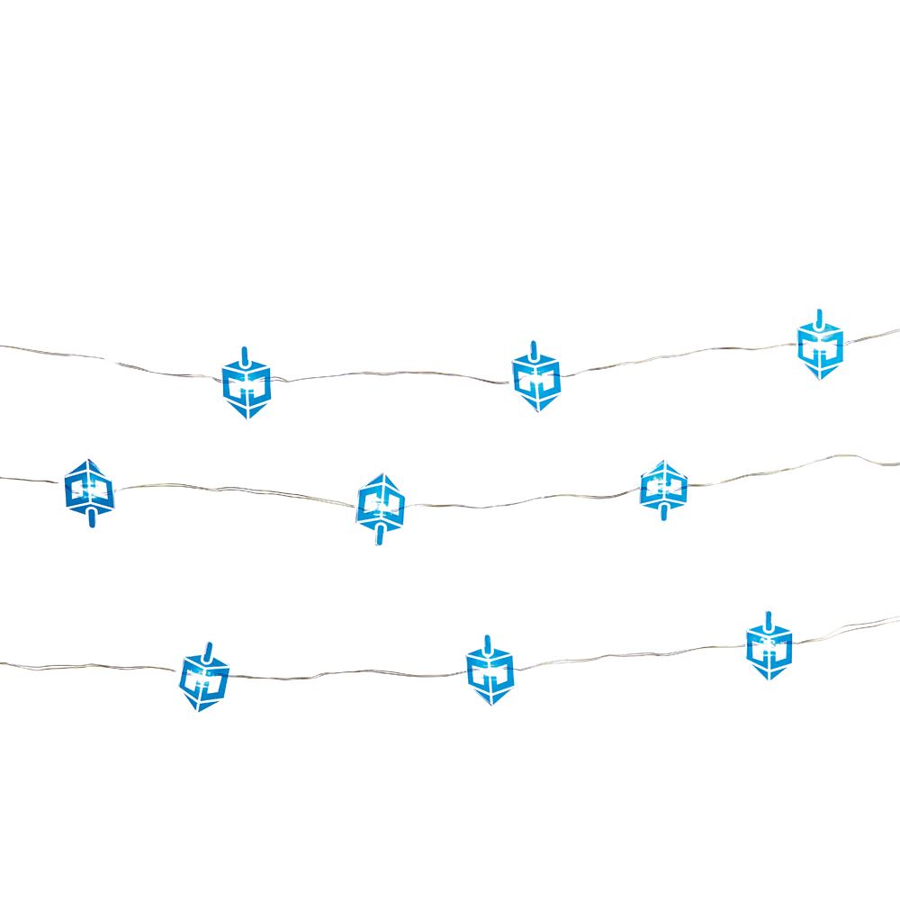 Battery-Operated Hanukkah LED Fairy Light - Dreidel