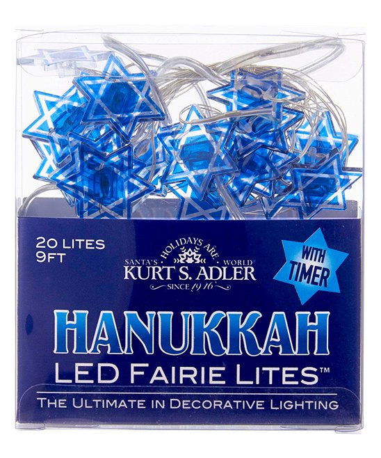 Battery-Operated Hanukkah LED Fairy Light - Star of David