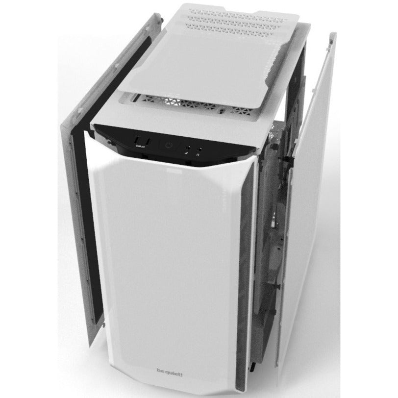 Be Quiet! Bgw35 Pure Base 500 Window White, Atx, Midi Tower Computer Case, Tempered Glass Window, Two Preinstalled Fans