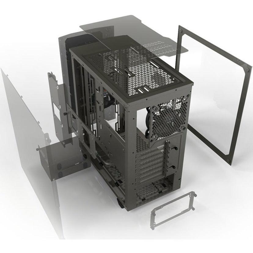 Be Quiet! Bgw36 Pure Base 500 Window Gray, Atx, Midi Tower Computer Case, Tempered Glass Window, Two Preinstalled Fans