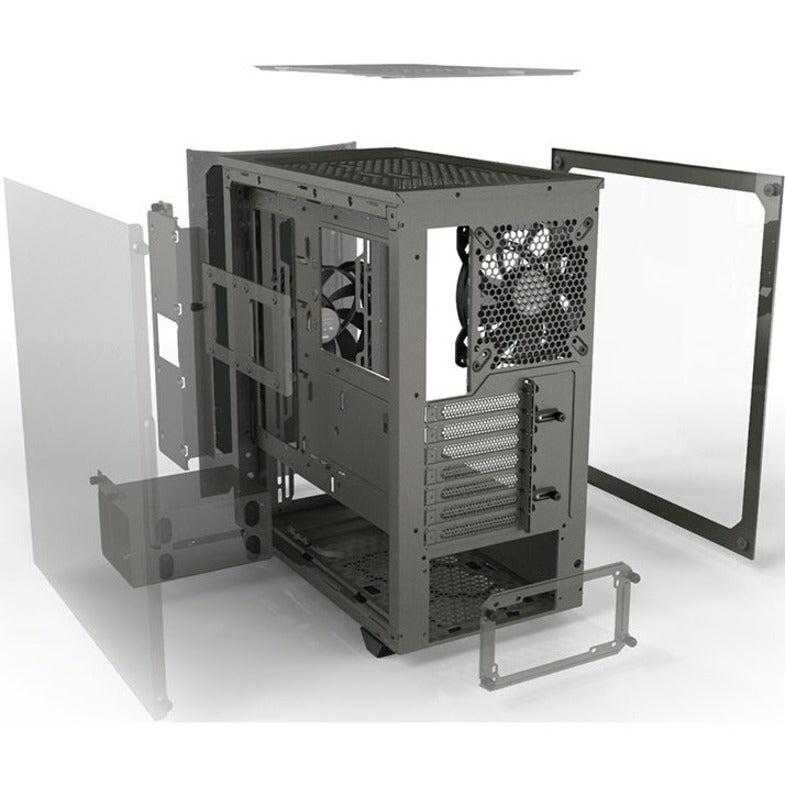 Be Quiet! Bgw36 Pure Base 500 Window Gray, Atx, Midi Tower Computer Case, Tempered Glass Window, Two Preinstalled Fans