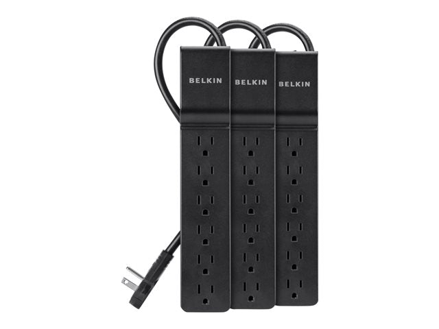 Belkin 6-Outlets Surge Suppressor/Protector - 6 x AC Power - 600 J - 5.9 ft