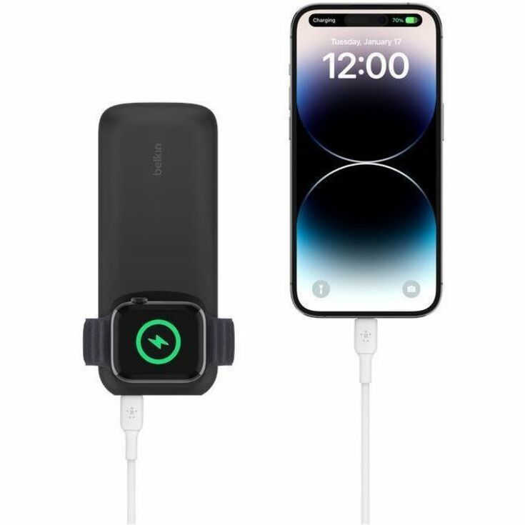 Belkin BoostCharge Pro Fast Wireless Charger for Apple Watch + Power Bank 10K - For Apple