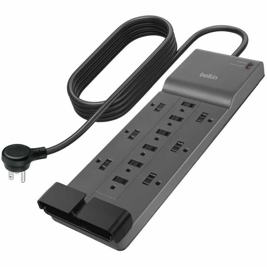 Belkin Connect 12-Outlet Home/Office Surge Protector with 8-Foot Cord - Black - 12 x AC