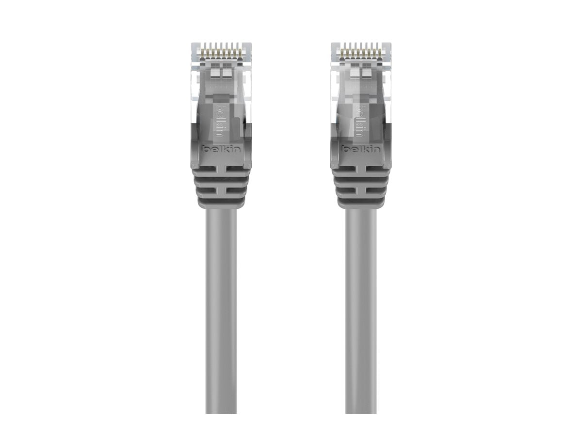 Belkin - Patch cable - RJ-45 (M) to RJ-45 (M) - 10 ft - STP - CAT 5e - molded, snagless - gray - for Omniview SMB 1x16,