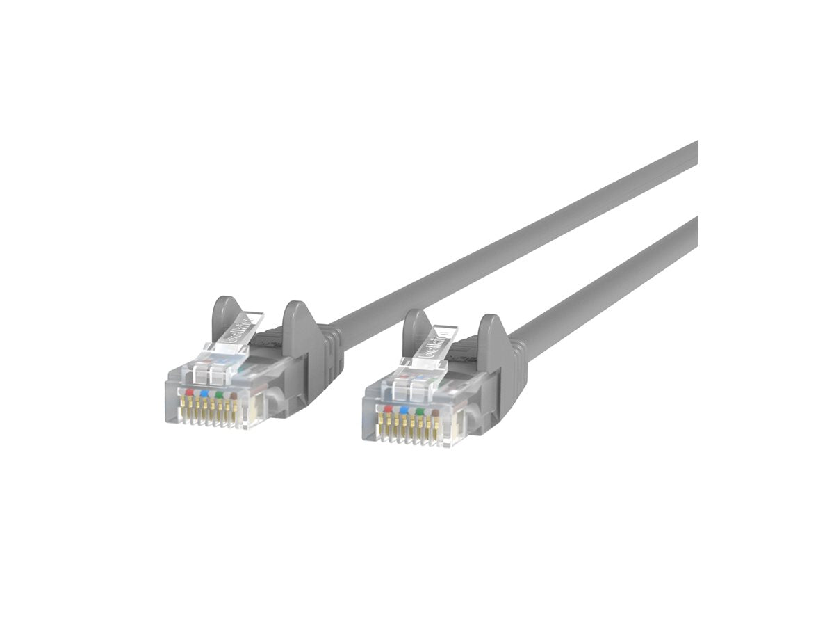 Belkin - Patch cable - RJ-45 (M) to RJ-45 (M) - 10 ft - STP - CAT 5e - molded, snagless - gray - for Omniview SMB 1x16,
