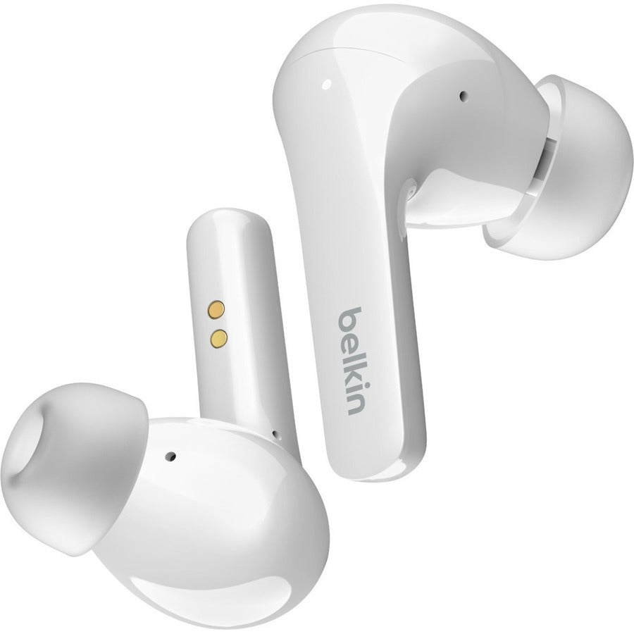 Belkin SOUNDFORM Flow Noise Cancelling Earbuds - Mono, Stereo - Wireless - Bluetooth -