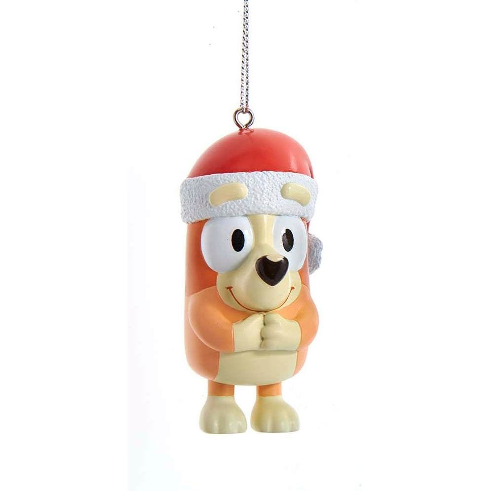Bingo in a Santa Hat Ornament