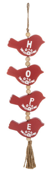 Bird Hanging Swag Ornament -