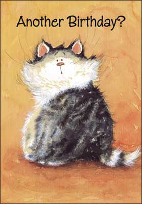Birthday Card - Another Birthday Cat