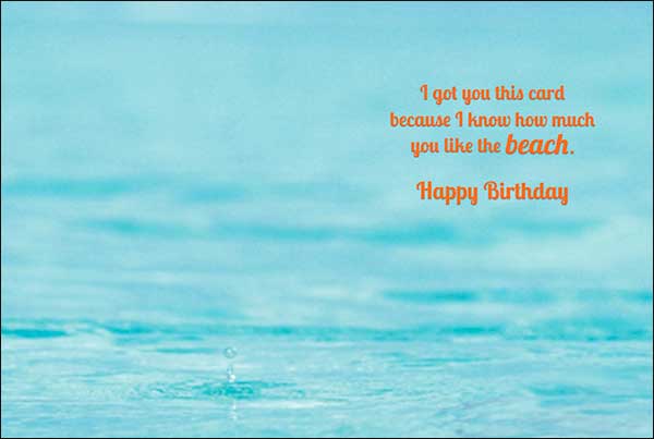 Birthday Card - Beach Birthday