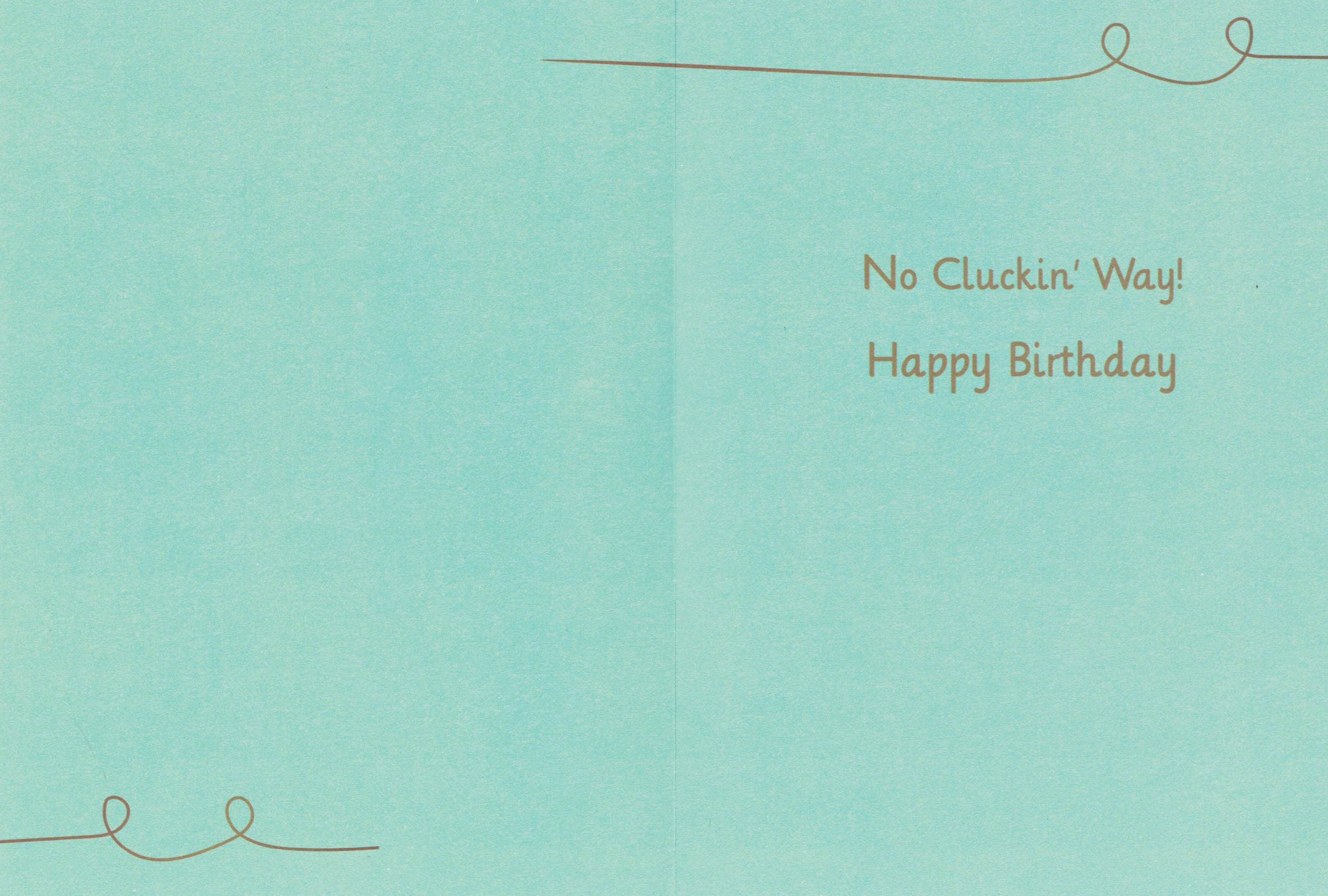 Birthday Card - Clucking Birthday