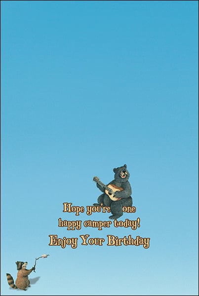 Birthday Card - Happy Campers