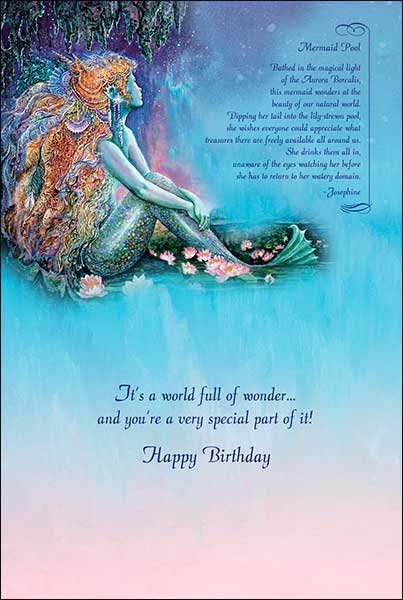 Birthday Card - Mermaid Pool