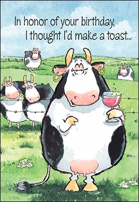 Birthday Card - Toast or Pie