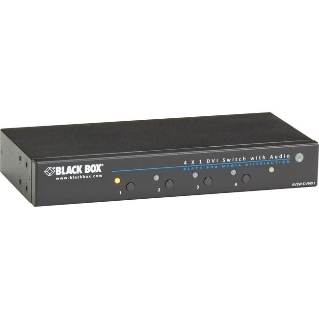 Black Box 4 x 1 DVI Switch with Audio AVSW-DVI4X1