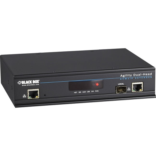 Black Box Agility KVM-Over-IP Matrix, Dual-Head DVI-D, USB 2.0, KVM Transmitter ACR1020A-T