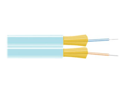 Black Box - Bulk cable - TAA Compliant - 304.8 m - 0.2 in - fiber optic - 50 / 125 micron - OM3 - OFNP - indoor, plenum - aqua FOBC55-ZPM3-AQ-02F-1000