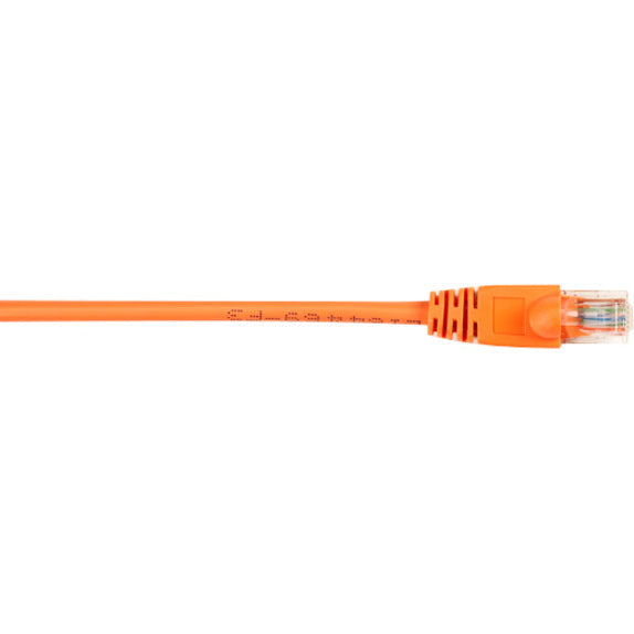 Black Box Cat5E Value Line Patch Cable, Stranded, Orange, 25-Ft. (7.5-M), 10-Pack