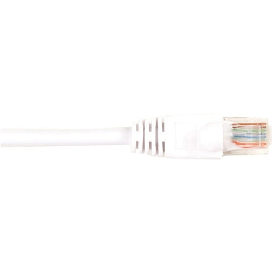 Black Box Cat5E Value Line Patch Cable, Stranded, White, 7-Ft. (2.1-M), 5-Pack