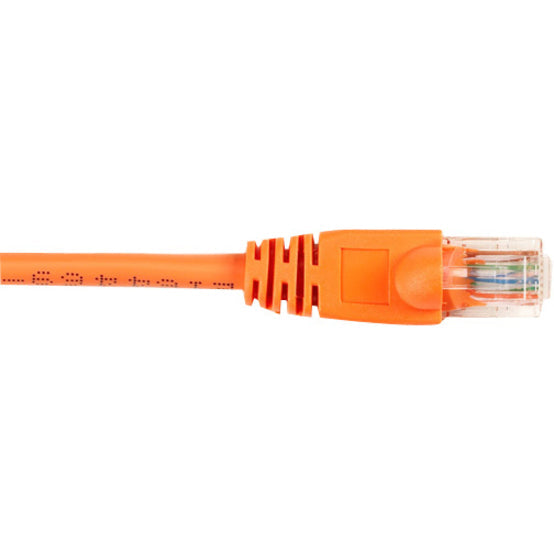 Black Box Cat6 Value Line Patch Cable, Stranded, Orange, 2-Ft. (0.6-M), 5-Pack