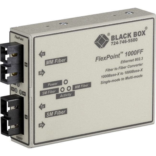 Black Box FlexPoint Fiber-to-Fiber Mode Transceiver LMC1001A