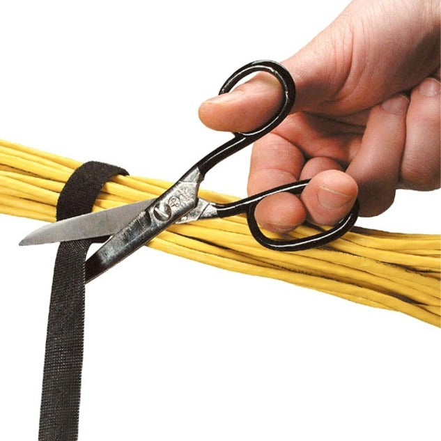 Black Box Hook And Loop Bundle Cable Wrap - 5/8" X 15', Black, 15-Ft. (4.6-M) Roll