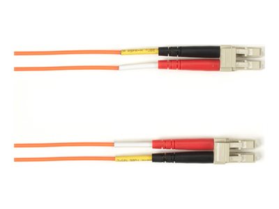 Black Box - Patch cable - LC multi-mode (M) to LC multi-mode (M) - 49.9 m - fiber optic - 50 / 125 micron - OM4 - OFNP - plenum FOCMPM4-LCLC-OR-164