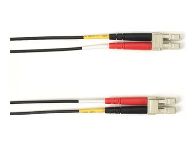 Black Box - Patch cable - TAA Compliant - LC multi-mode (M) to LC multi-mode (M) - 0.914 m - fiber optic - 62.5 / 125 micron FOCMR62-LCLC-BK-3