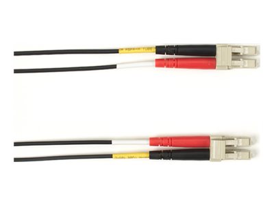 Black Box - Patch cable - TAA Compliant - LC multi-mode (M) to LC multi-mode (M) - 15.2 m - fiber optic - duplex - 50 / 125 micron FOCMRM4-LCLC-BK-50