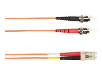Black Box - Patch cable - TAA Compliant - ST multi-mode (M) to LC multi-mode (M) - 2.13 m - fiber optic - 50 / 125 micron - OM4 FOCMPM4-STLC-OR-7